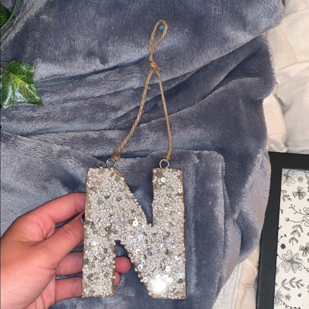Hanging “N” decor
